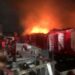 Fire outbreak in Ajah Market, Lagos