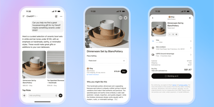 OpenAI Launches Instant Checkout in ChatGPT With Etsy, Shopify Integration