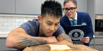 Chef Breaks the Internet After Slicing the World’s Thinnest Sandwich by Hand