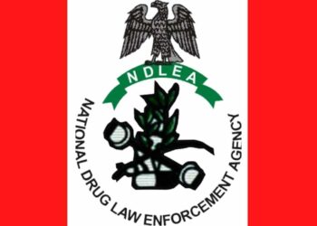NDLEA displays suspicious sachets seized during ₦5.8bn Lagos drug bust.