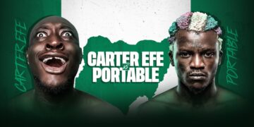 Carter Efe Floors Portable in Explosive Celebrity Boxing Match