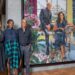 Njideka Akunyili Crosby with Barack and Michelle Obama beside their official portrait