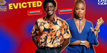 BBNaija: Martins and Mercedes Evicted in First Double Exit